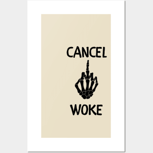 Cancel woke Posters and Art